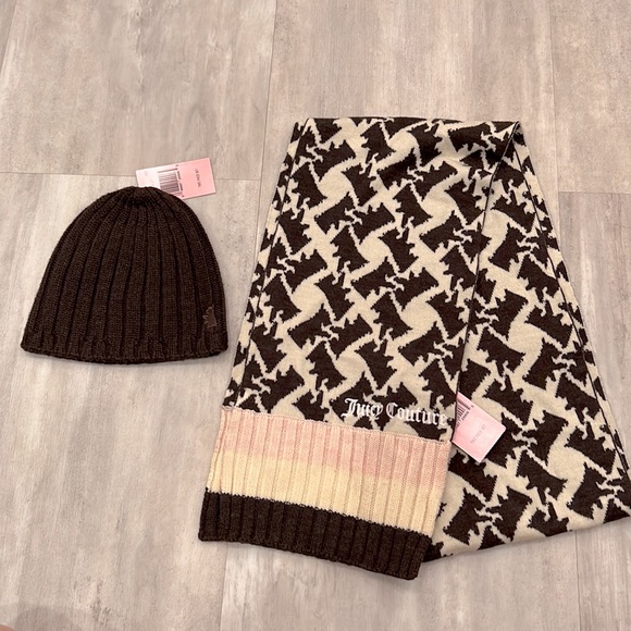 Juicy Couture Accessories - NWT Juicy Couture Scarf & Beanie Set